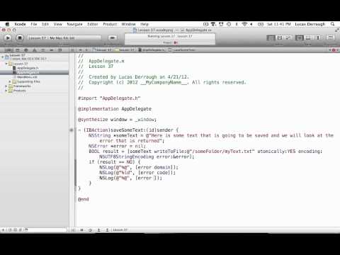 Cocoa Programming L37 - NSError