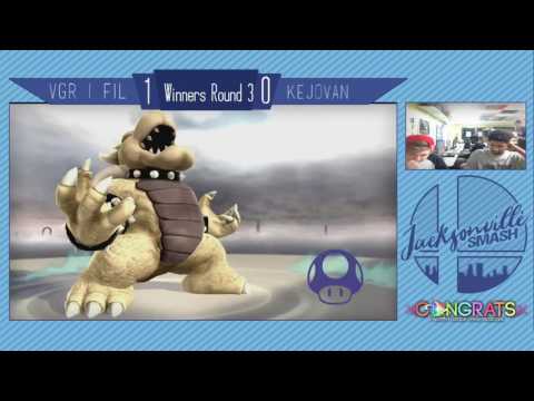 Jax Smash Weekly 5/4/17 - Fil(Mario/Cloud) Vs KeJovan(Bowser) - Wii U Winners R3