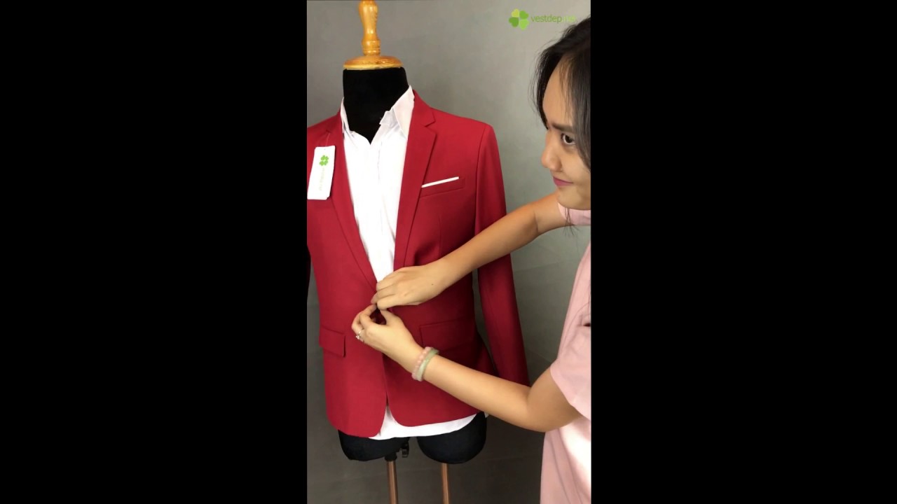 Video vest nam màu đỏ hồng