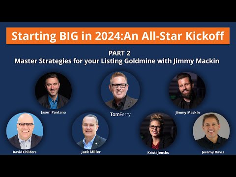 Boost Your Listings with Jimmy Mackin's 2024 Attraction Playbook | Tom Ferry’s Mega Webinar