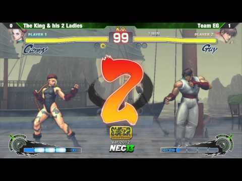 The King and His 2 Ladies vs Team EG - NEC13 SSF4 AE2012 Teams