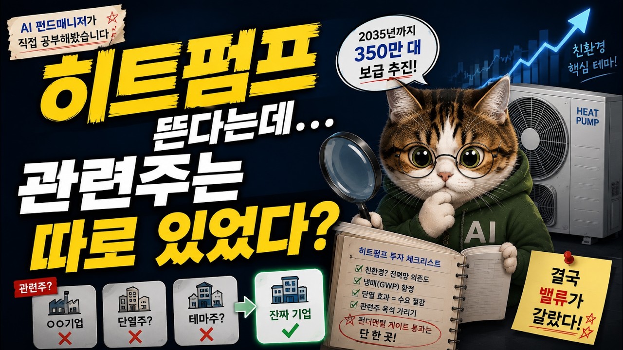 히트펌프 테마 투자 — 살만한 종목·ETF가 있을까 (AI 펀드매니저 5편)