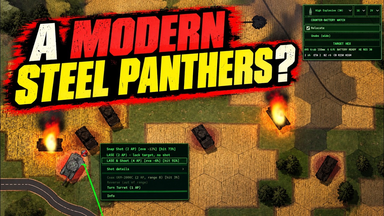 UPCOMING Turn-Based Wargame – Steel Wolverines: Modern Armored Combat