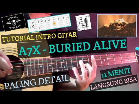 Tutorial Gitar Buried Alive Intro - A7x | Mirip Asli, Penjelasan Detail Di Setiap Fret, GAMPANG