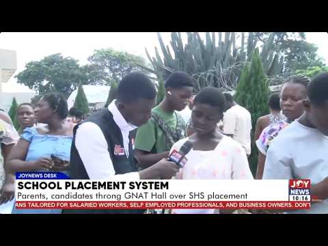 Parents and candidates throng GNAT Hall in Accra for Senior High School placement | JoyNews Desk
