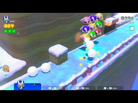 Super Mario 3D World [Switch] 3-1 Speedrun - Time: 15