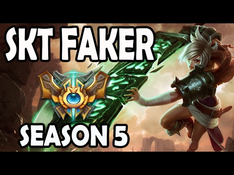 SKT T1 Faker Riven vs Kennen TOP Ranked Challenger Korea