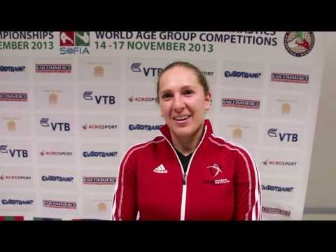 Samantha Smith Interview - 2013 World Trampoline Championships - Sofia Bulgaria
