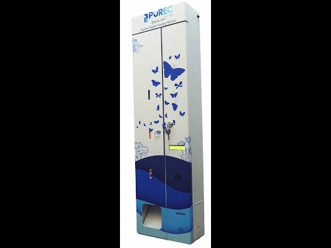 Sanitary Pad Vending Machine Best For Feminine Hygiene - 50 Capacity - Horizontal