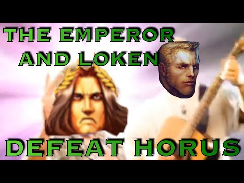 The Emperor and Loken Defeat Horus | Warhammer 40K Meme