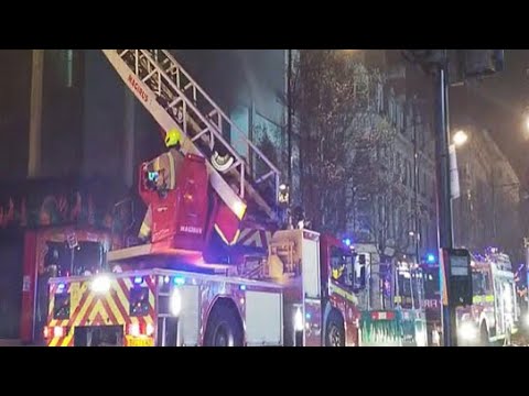 London fire Oxford Street 70 firefighters on scene