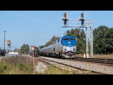 Last Daily Amtrak Palmettos in Rocky Mount, NC, & chasing CSX F728 on the Tarboro Sub - 10/19/2020