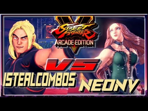 SFV AE ☆ iStealCombos (Ken) VS NeonV (Kolin) Street Fighter V Arcade Edition