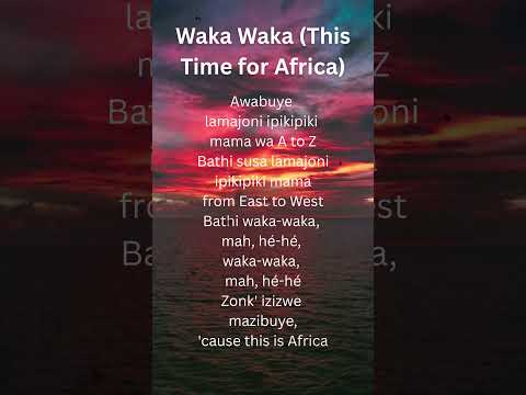 Videoclip de Waka Waka (This Time For Africa) (Live Version) — Shakira