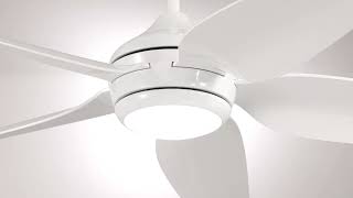 1_Watch A Video About the Casa Vieja Del Diego Matte White LED Indoor Outdoor Ceiling Fan