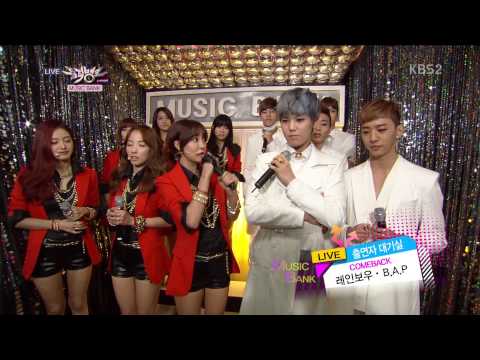 [VIDEO] 130215 B.A.P & RAINBOW - KBS Music Bank Backstage