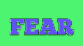 Fear I thought on fear I today's thought I thought of the day
