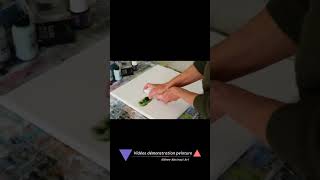 Démonstration peinture abstraite par Althea