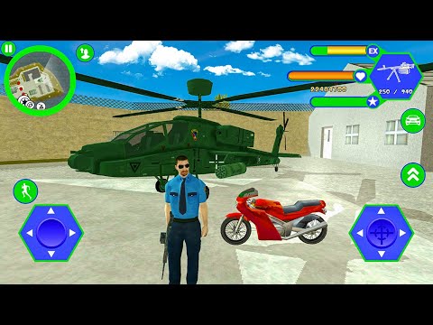 Miami Police Crime Vice Simulator - Bike and Helicopter - Android Gameplay