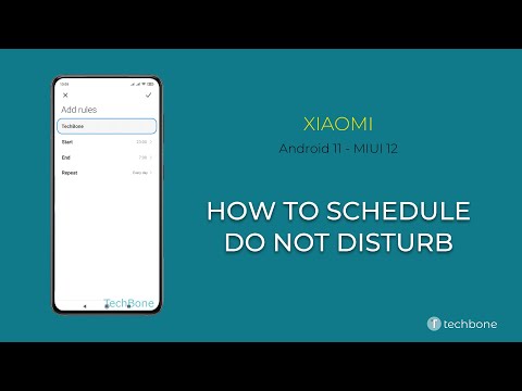 How to Schedule Do Not Disturb - Xiaomi [Android 11 - MIUI 12]