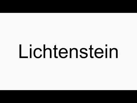 How to pronounce Lichtenstein