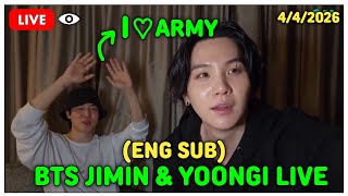 Download lagu [SUB] JIMIN WITH YOONGI WEVERSE FULL LIVE🔴 (2026.04.04) | BTS LIVE TODAY mp3