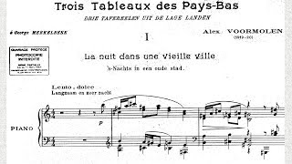 Voormolen: Tableaux des Pays-Bas 1 (1921) -- a "premiere" recording