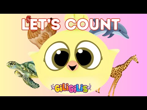 Giligilis Counting Animals Song 🐘🐶 | Fun Learning Numbers & Animals | Preschool Nursery Rhyme