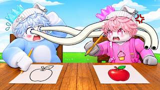 カンニングして友達の絵を盗み見るロブロックスww【ROBLOX】【ろぶろっくす】