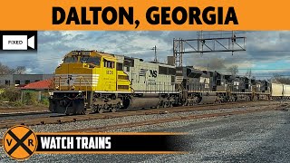 Dalton, Georgia, USA | Virtual Railfan LIVE !