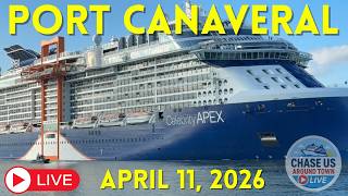 LIVE: Watching Cruise Ships Leaving Port Canaveral LIVE! (April 11, 2026)