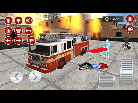 Fire Service Track Driving Games - Rescue Car driving simulator Android iOS gameplay