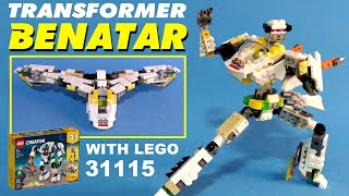 Tutorial: Transformer Benatar ship from LEGO Creator 31115: Space Mining Mech
