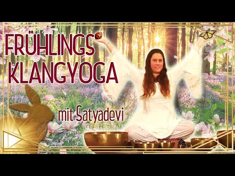 Frühlings Klangyoga mit Satyadevi  - Yoga Vidya Mittelstufe Live 16:30 Uhr 21.03.2021