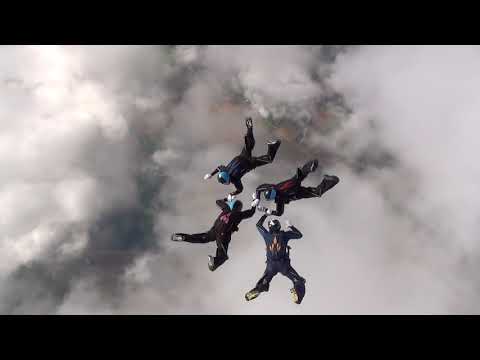 Rd 1 - 414 4-Way Formation Skydiving - GB - Chimera  -  Saarlouis WC & EC 2017