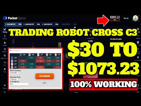 Best Trading Robot Cross C3 2022 - $30 to $1073.23 - Working 1000% || Best Binar Option Trading 2022