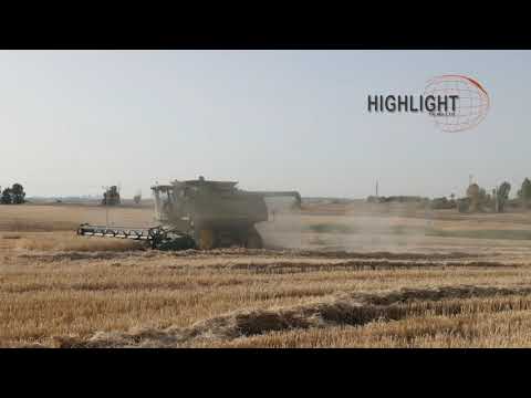 AGR_023 Agriculture In Israel:  4K video clip of hay harvest in Israel