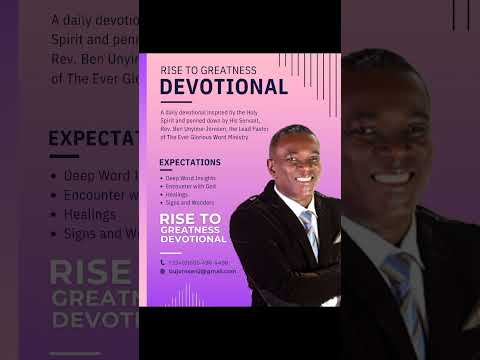 Rise to Greatness Devotionals for Sunday 25 February 2024