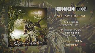 CHILDREN OF BODOM - Not My Funeral - 100% Tempo (200 BPM) Backing Track