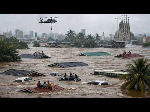 Chaos in Spain ❗ MONSTER FLOODS from Storm Marta TURN Andalusia into Raging Rivers!