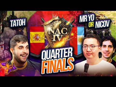 TaToH vs MR.YO/Nicov NAC4 Quarterfinals (no spoiler) #ageofempires2