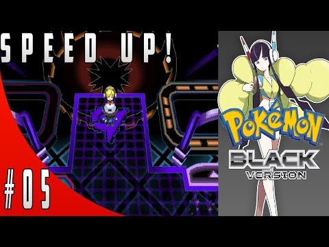 Pokemon Black Walkthrough Part 5 - Nimbasa City & Gym Leader Elesa (SPEED UP!)