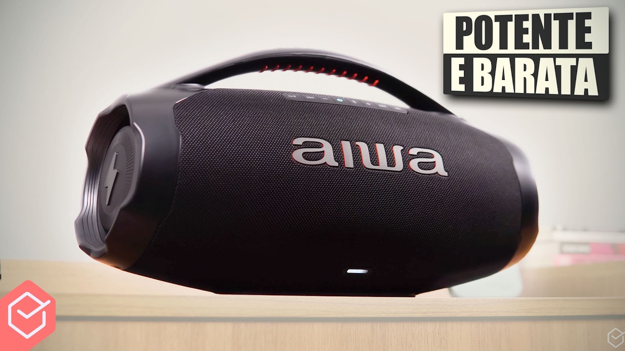 Miniatura da avaliação em vídeo de Caixa de Som Boombox Plus AIWA BBS-01-LBL 200W
