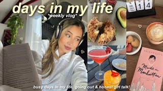 VLOG💭: casual week in my life, going out, cozy days at home & very honest girl talk!
