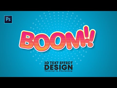 How to Design Great 3D Style Text Effect Adobe Photoshop Tutorial Speed Art Grafix Mentor