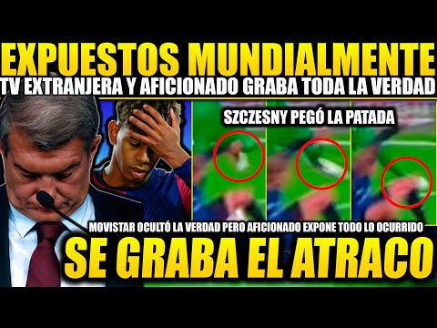 AFICIONADO GRABA EL ATRACO Y EXPONE MUNDIALMENTE A BARÇA Y MOVISTAR ¡SZCZESNY PEGA LA PATADA! BRUTAL