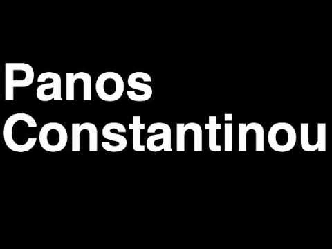 How to Pronounce Panos Constantinou APOEL FC Football Futbol Goal Penalty Kick Yellow Red Card