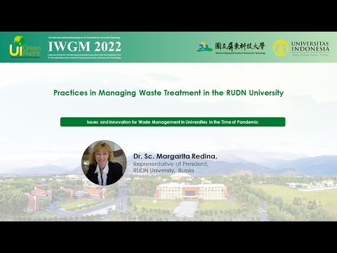 Dr. Sc. Margarita Redina, Representative of President, RUDN University, Russia