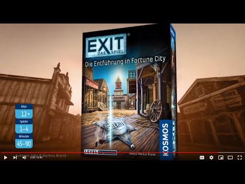 KOSMOS | Neuheit 2021 | "EXIT Das Spiel - Die Entführung in FortuneCity"