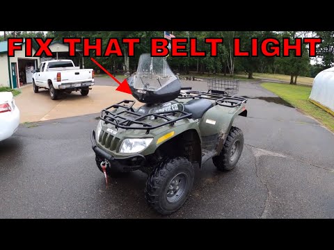 2005 ARCTIC CAT 650 V2 BELT INSPECTION MODE ~ (belt light) ~ CLEARING!  Clear that pesky red light!